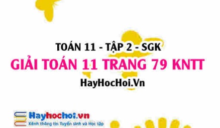 Giải Toán 11 trang 79 tập 2 Kết nối tri thức